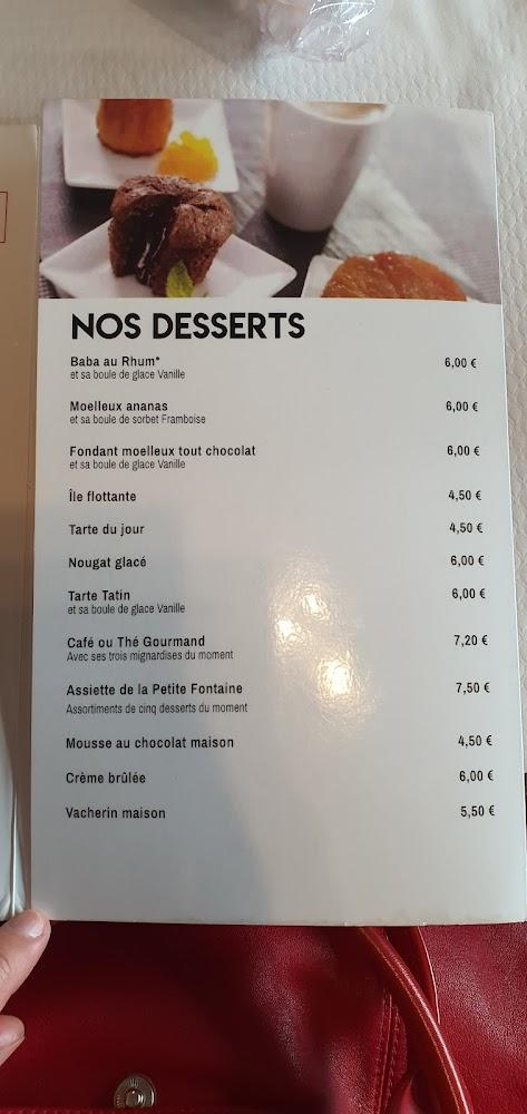 La Petite Fontaine - Menu Image 2